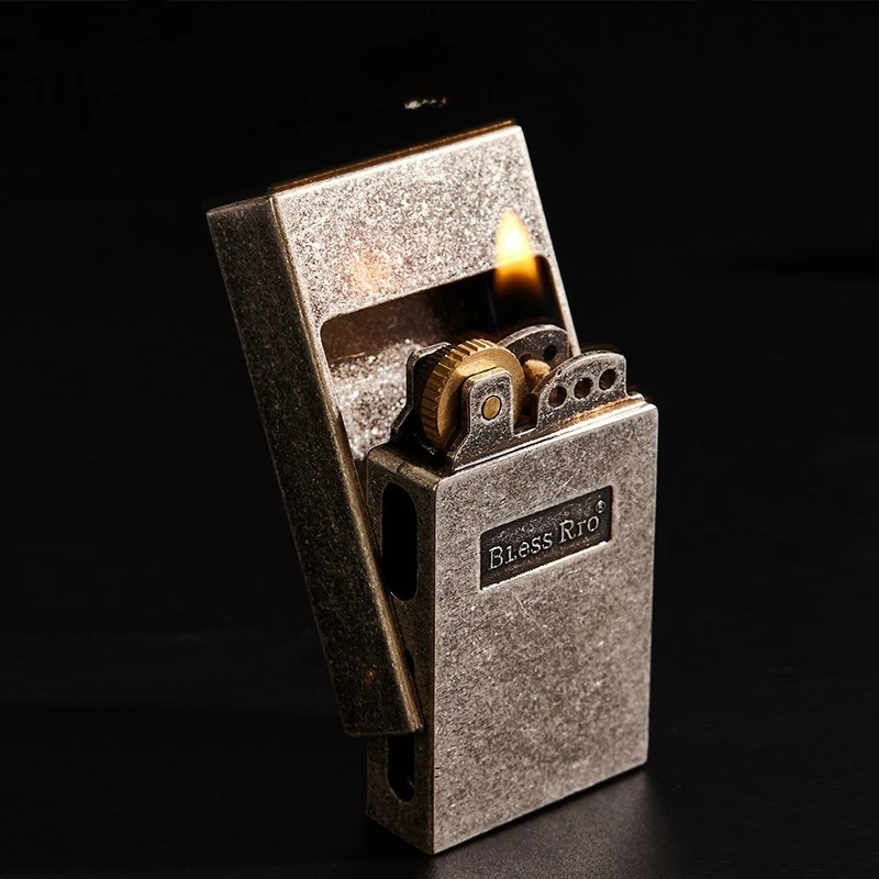 Vintage Collectible Lighters - Retro klassieke slijpschijfaansteker Vintage open vlam