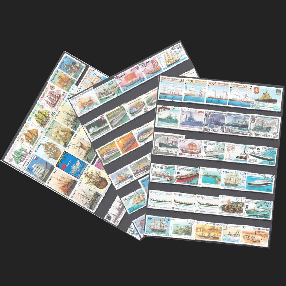 Collectible Vintage Postage Stamps - 100 speciale stempels met schepen en
