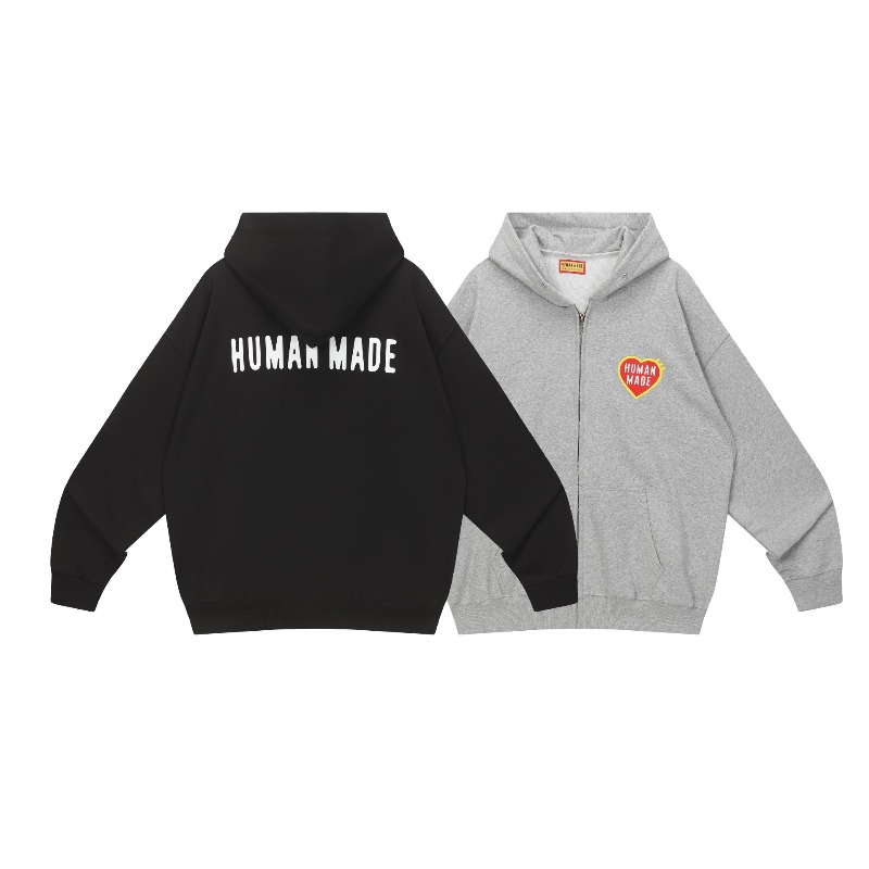 Vintage Zip Hoodie - Door mensen gemaakte vintage hoodie met