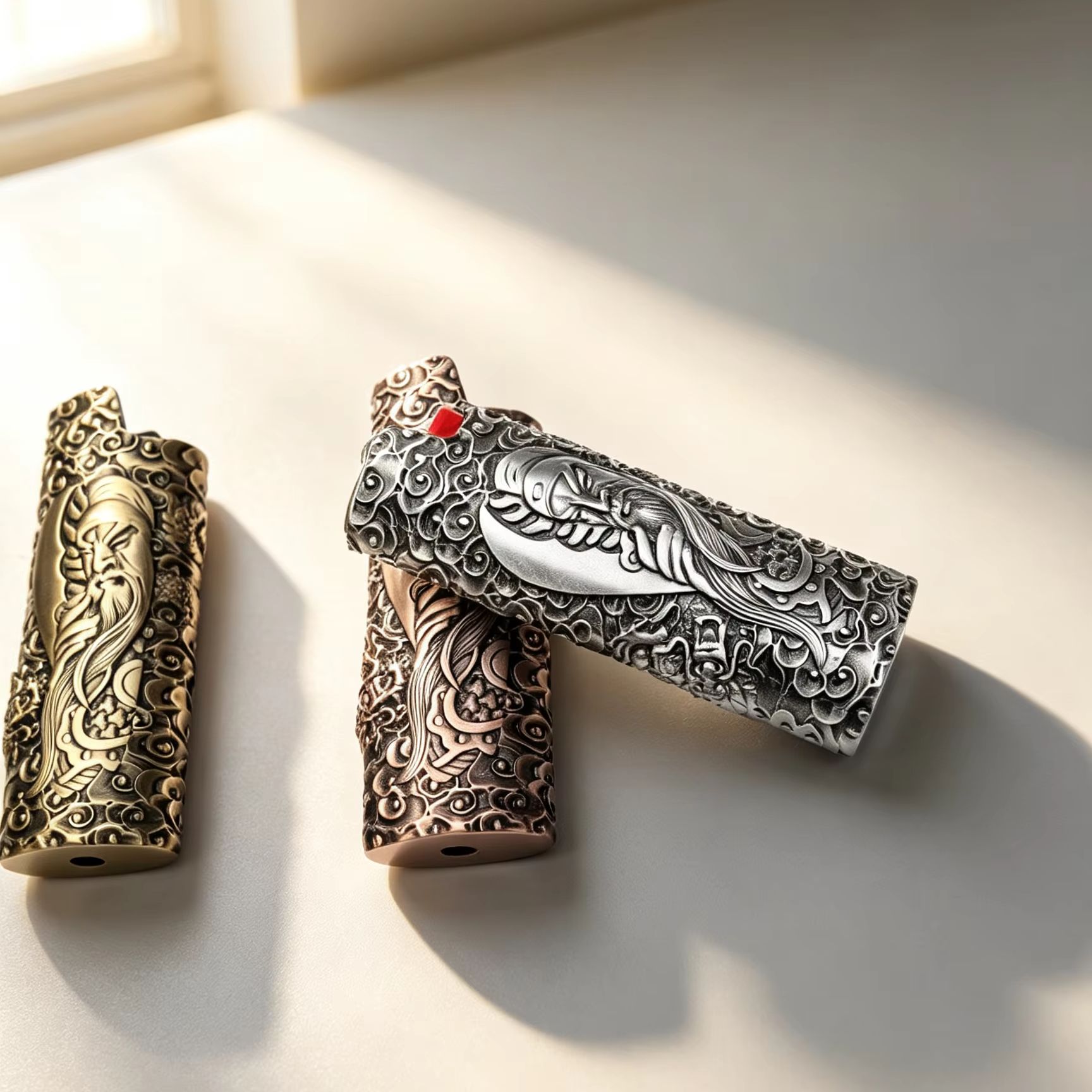 Vintage Collectibles - Zinklegering aanstekerhoes voor BIC J6 3D