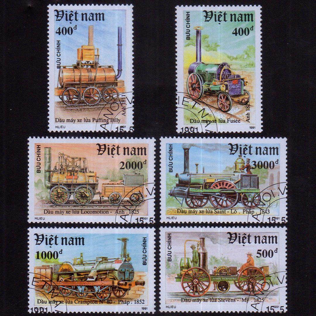 Collectible Vintage Postage Stamps - Vietnam Postzegels Postzegels Datumgestempeld Y1991 Vintage