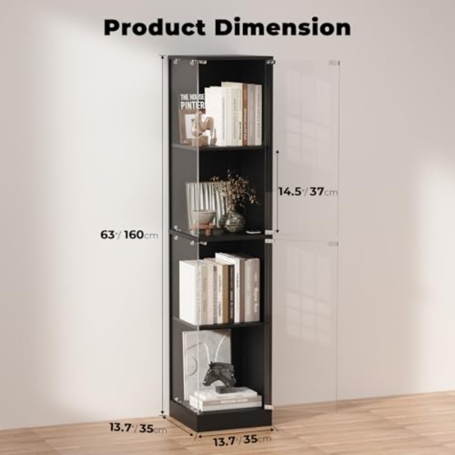 Hoekvitrinekast met glazen deu - Collectible Collection recensie en prijs