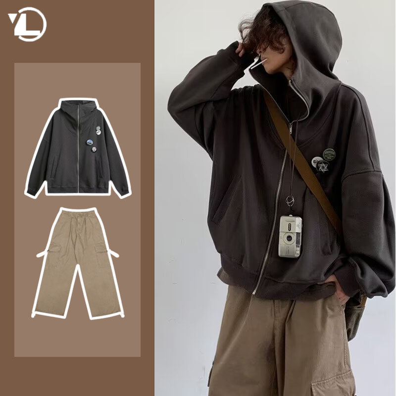 Herfst College Casual Set Here - Vintage Zip Hoodie recensie en prijs