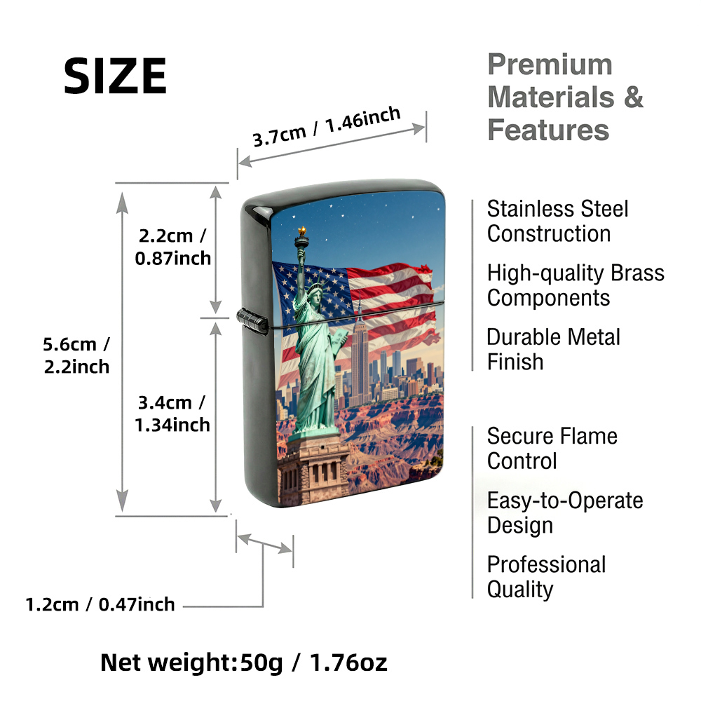 Flip Top Aansteker USA Vrijhei - Vintage Collectible Lighters recensie en prijs