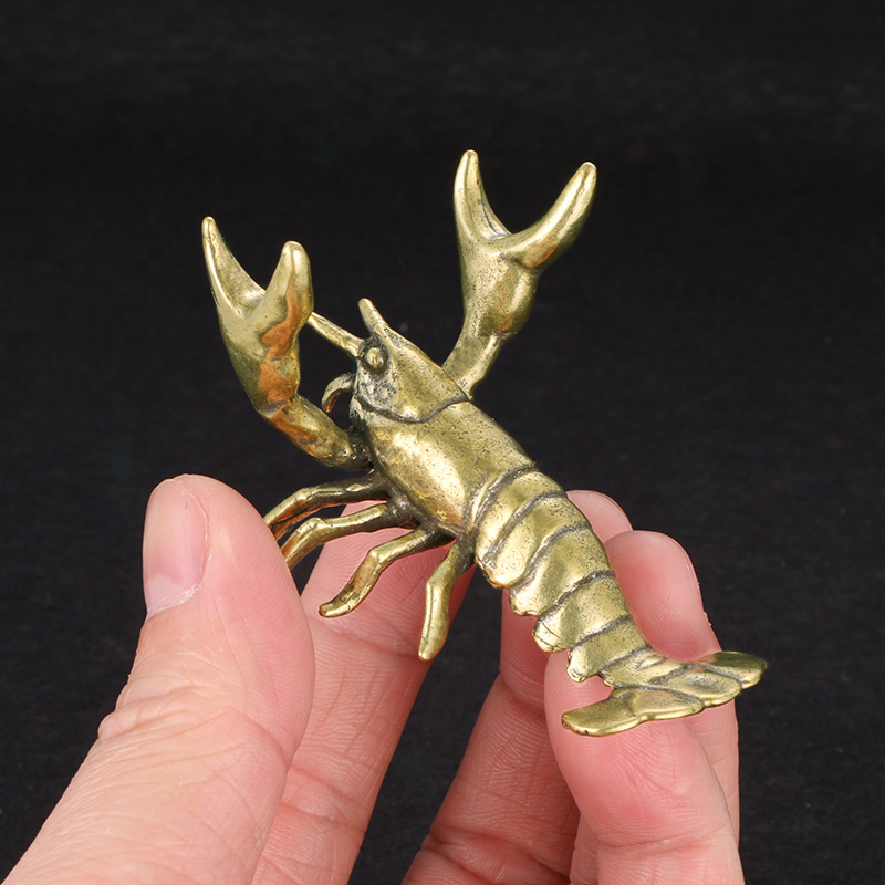 Massief messing rivierkreeft o - Vintage Collectible Furniture recensie en prijs