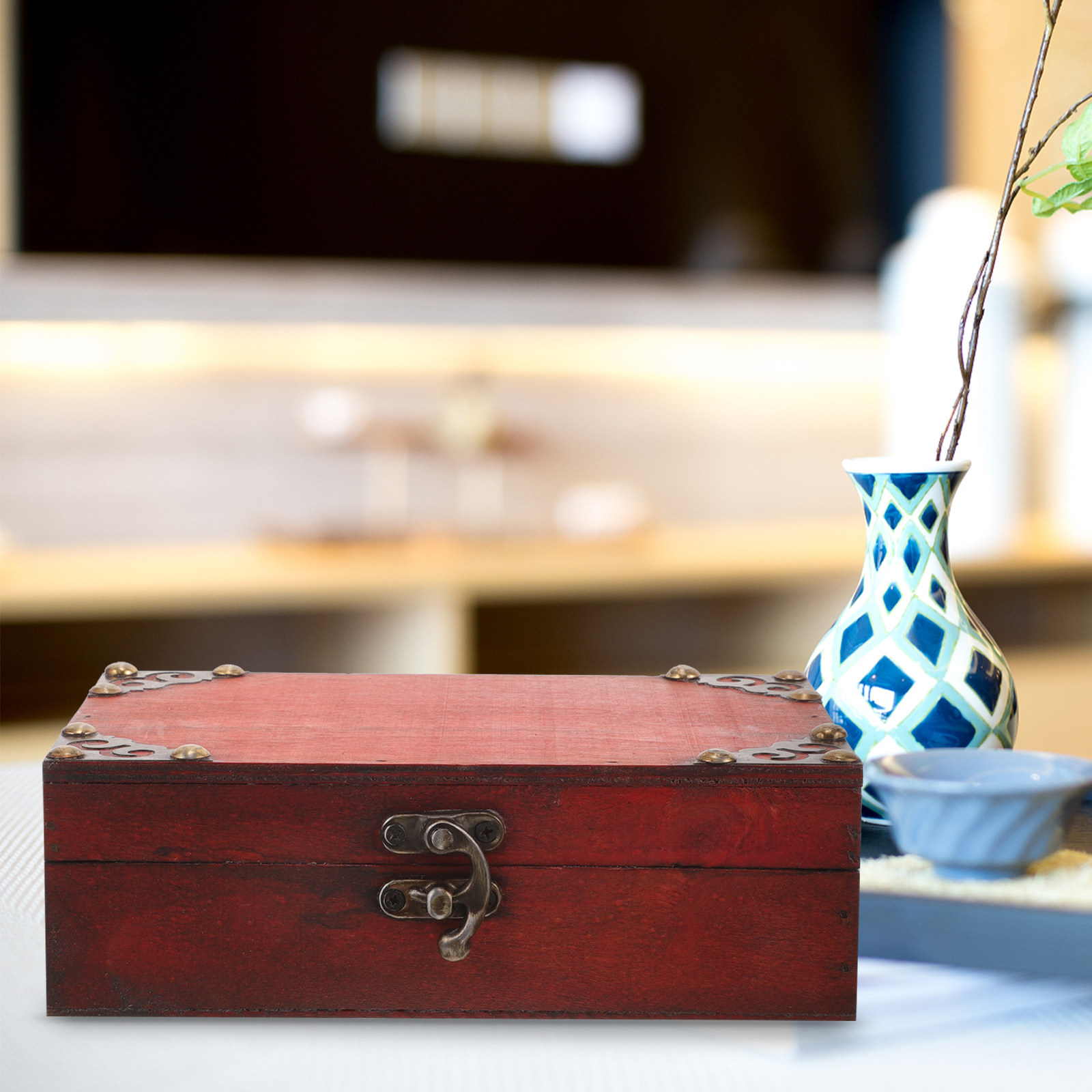 Vintage houten bewaardoosje, k - Collectible Vintage Photos recensie en prijs