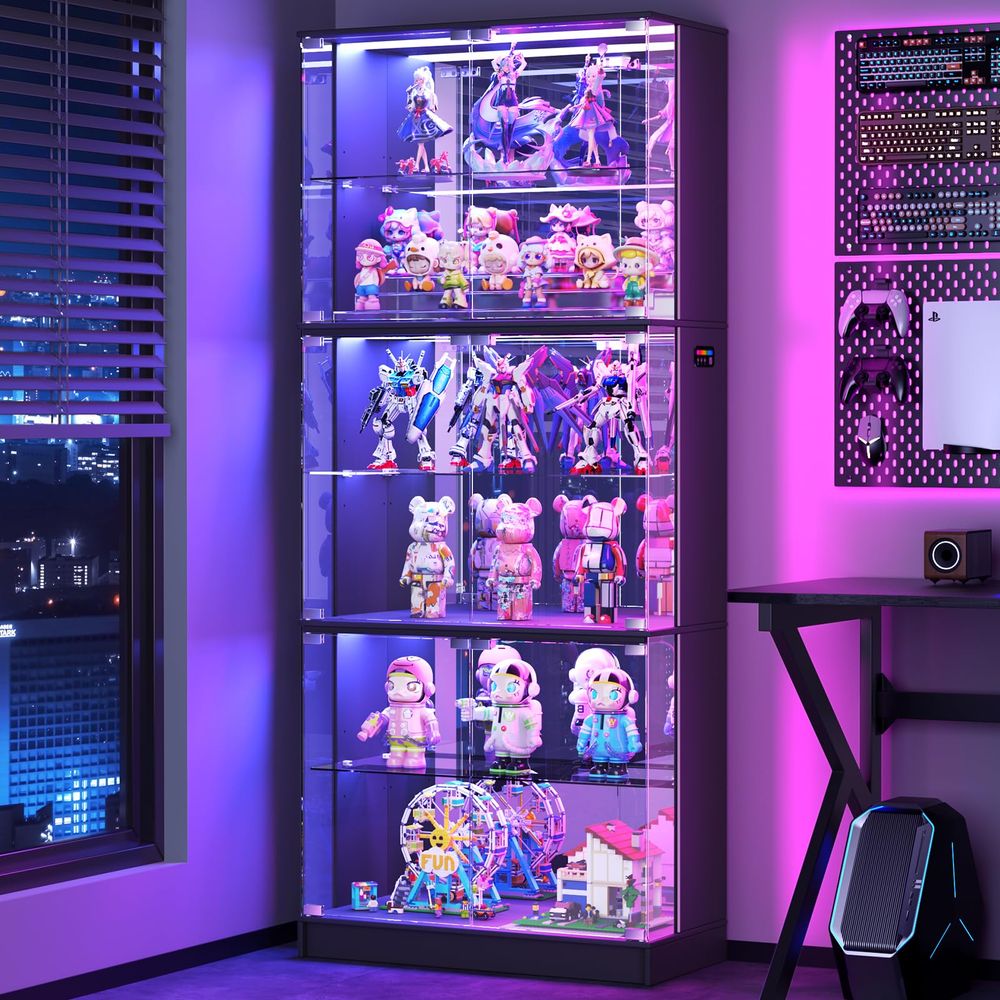 Vitrinekast met glazen deuren, - Collectible Collection recensie en prijs