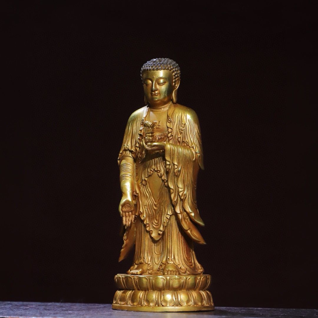 Antiek staand Amitabha Boeddha - Vintage Collectible Ornaments recensie en prijs