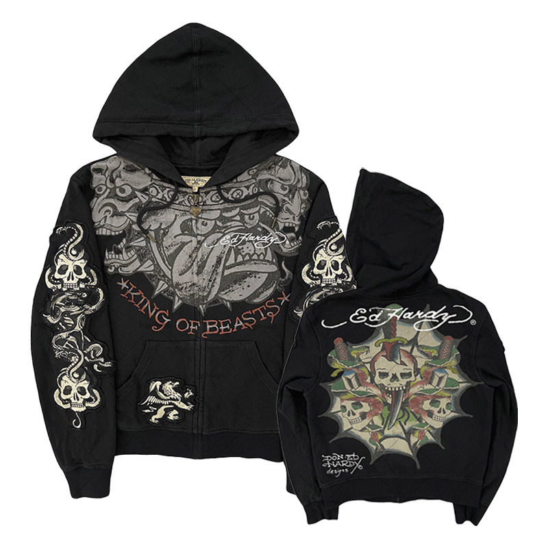 American Gothic Ro Skull Bones - Vintage Zip Hoodie recensie en prijs