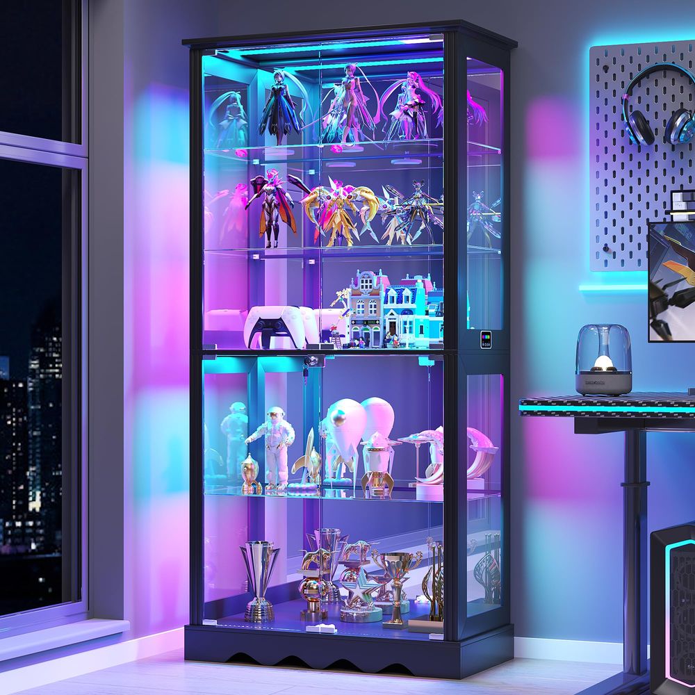 Vitrinekast met glazen deuren, - Collectible Collection recensie en prijs