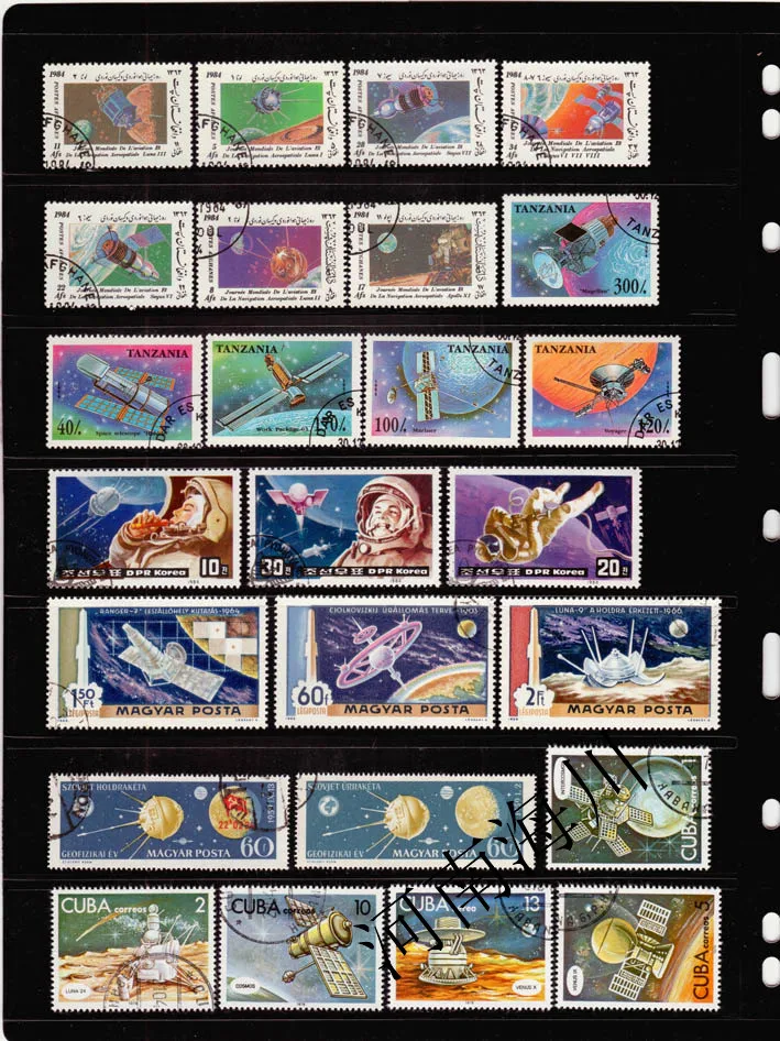 100 verschillende buitenruimte - Collectible Vintage Postage Stamps recensie en prijs