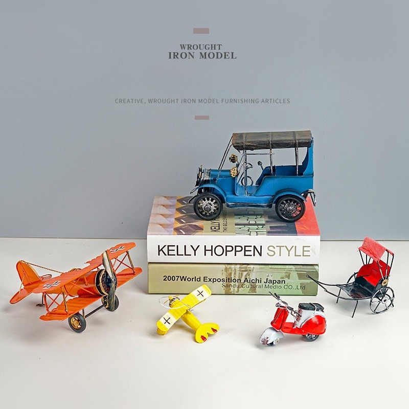 Vintage Retro Metalen Vliegtui - Vintage Collectible Furniture recensie en prijs