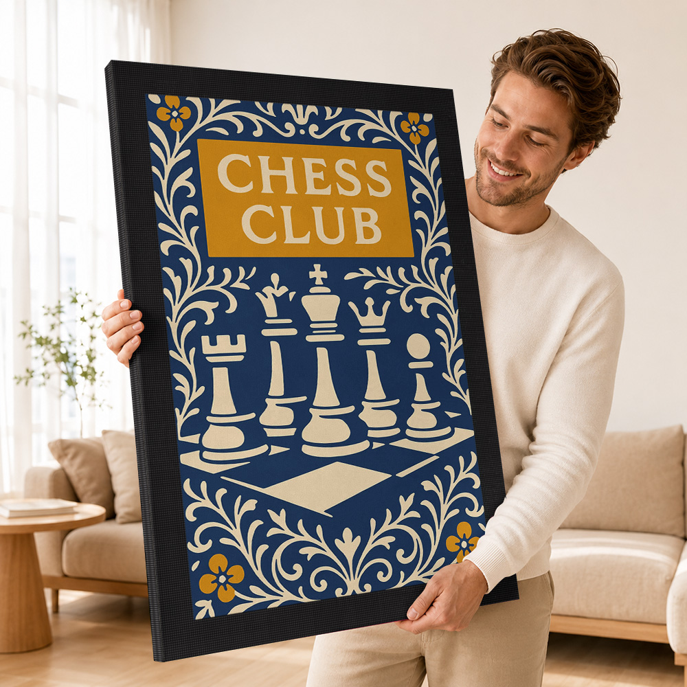 Schaakclub Vintage Ingelijste  - Collectible Vintage Photos recensie en prijs