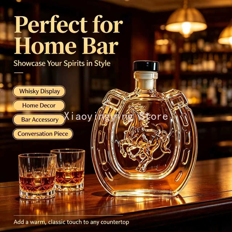 Vintage glazen wijnkaraf met p - Vintage Collectible Liquor Bottles recensie en prijs