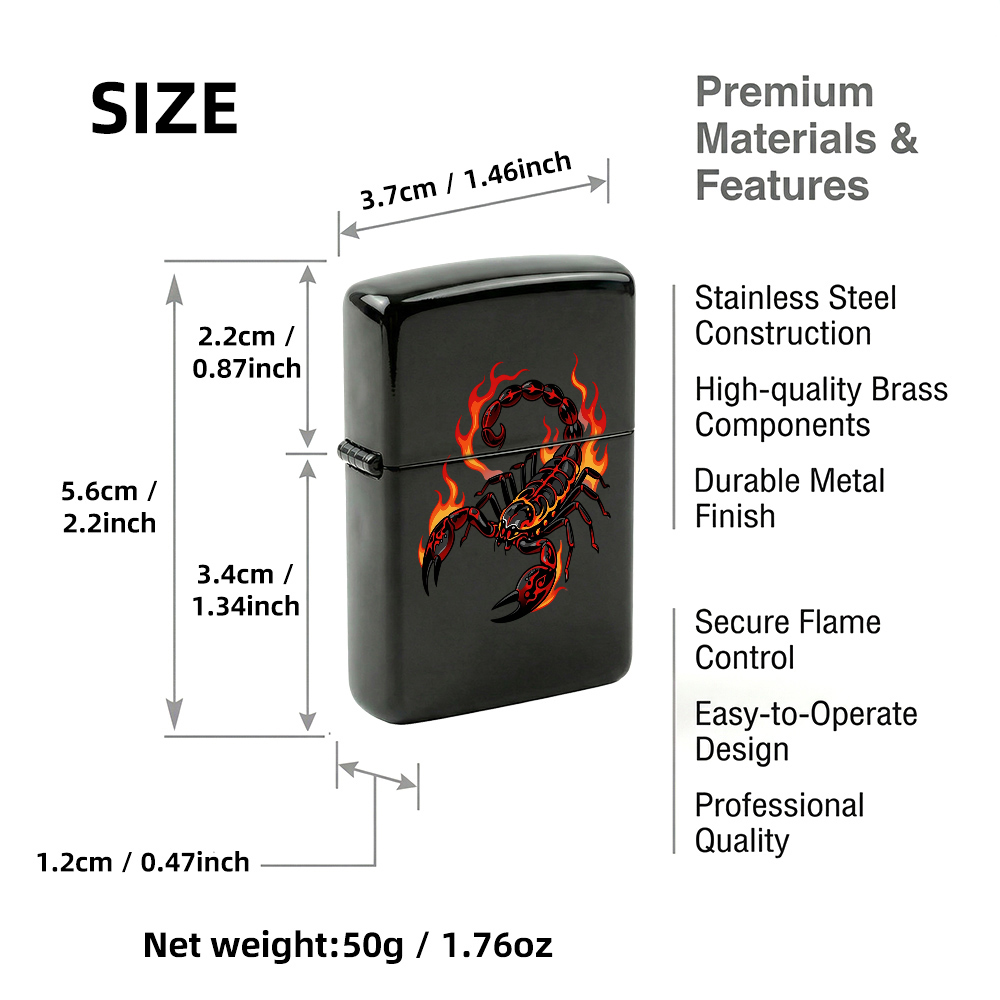 Flip Top Aansteker Fire Scorpi - Vintage Collectible Lighters recensie en prijs