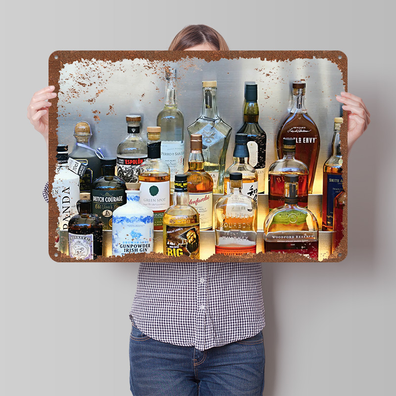 Drankfles Collectie Poster Aan - Vintage Collectible Liquor Bottles recensie en prijs
